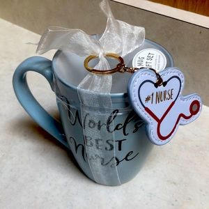 World’s Best Nurse Mug Gift Set and Key Chain NWT